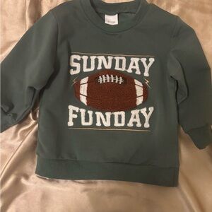 Amazon Kids Green Football Sweatshirt
